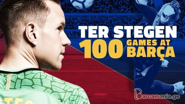 ტერ შტეგენმა ბარსელონაში მე-100 მატჩი ჩაატარა