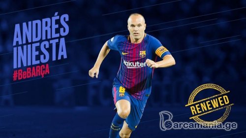 ოფიციალურად: ანდრეს ინიესტა უვადო კონტრაქტს გააფორმებს