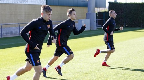 "ბარსელონამ" არასრული შემადგენლობით ივარჯიშა