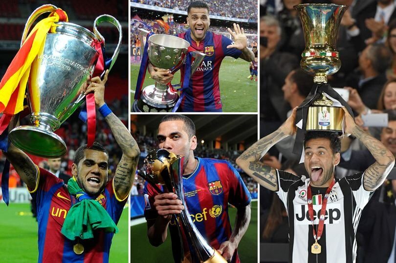 დანი ალვესი ყველაზე ტიტულიან მოთამაშეთა მწვერვალზე