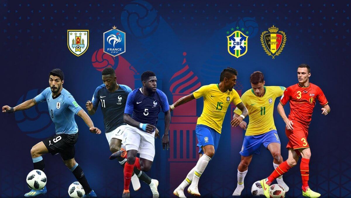 ურუგვაი 0:2 საფრანგეთი, ბრაზილია 1:2 ბელგია [VIDEO]