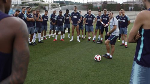 სეზონში პირველად, გუნდმა სრული შემადგენლობით ივარჯიშა [ვიდეო]