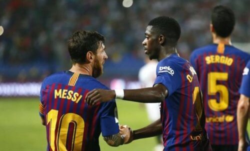 ლეო მესის დემბელეს თამაში მოეწონა