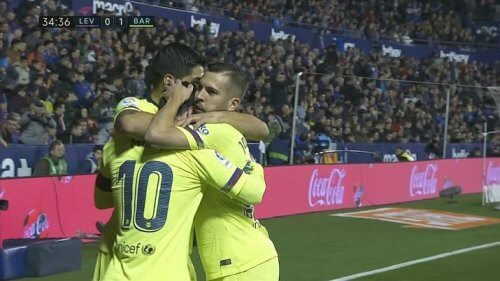 მესის ჯადოსნური პასი და სუარესმა "ბარსელონა" დააწინაურა [VIDEO]