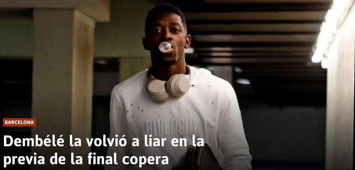 ვარჯიშზე დაგვიანება დემბელეს პრობლემად რჩება