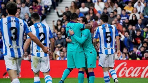 სოსიედადი-ბარსელონა: პირველი ტაიმის შეფასებები