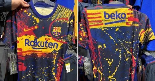 "ბარსელონას" ახალი წინასამატჩო ფორმების სურათები გავრცელდა