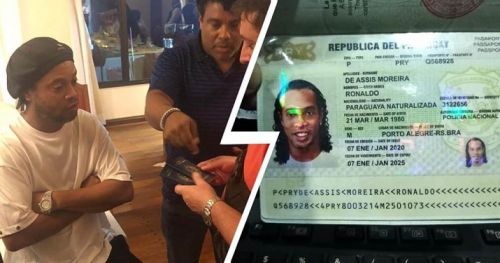 რონალდინიო პასპორტის გაყალბების გამო დააკავეს