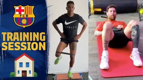 როგორ ვარჯიშობს "ბარსელონა" სახლში [ვიდეო]
