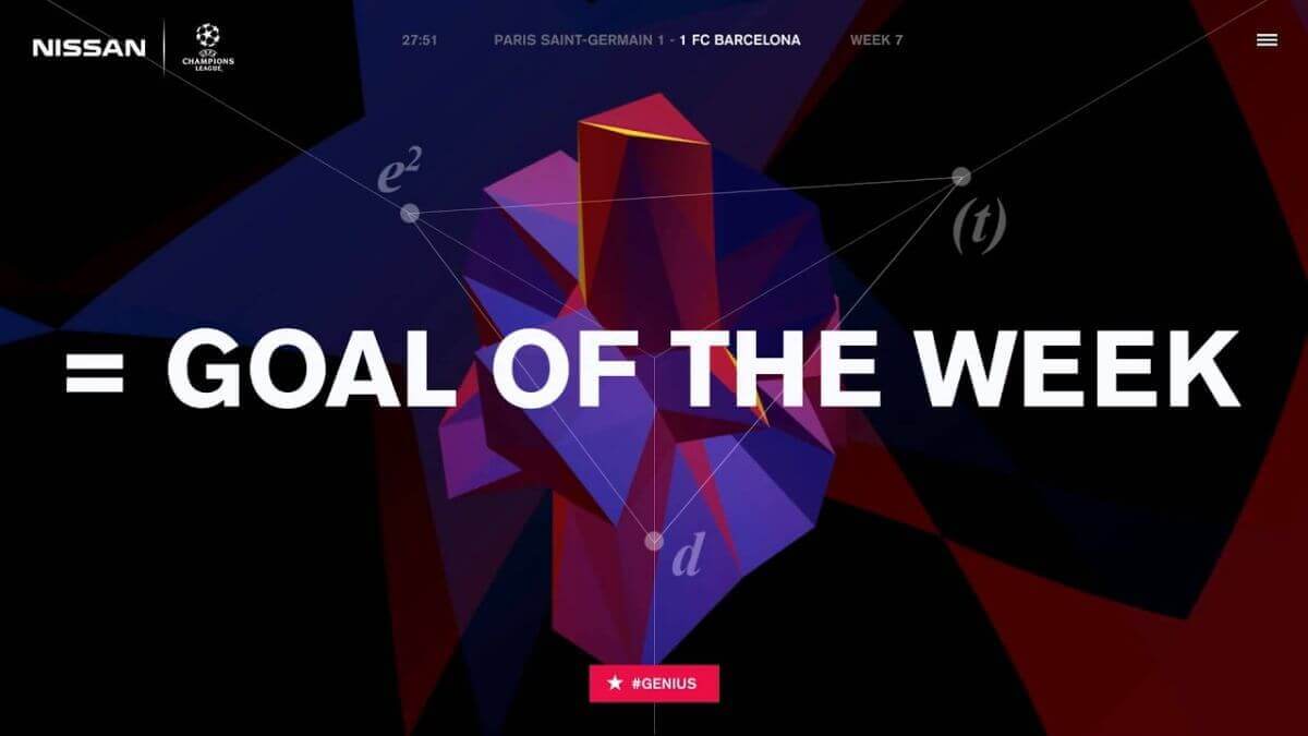 ლუის სუარესი ჩემპიონთა ლიგის კვირის საუკეთესო გოლის ავტორის ნომინანტთა შორის მოხვდა