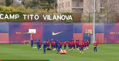 სერჟინიო დესტი გუნდთან ერთად ვარჯიშობს