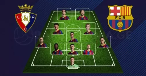 "ოსასუნა" vs "ბარსელონა" | შემადგენლობა ცნობილია