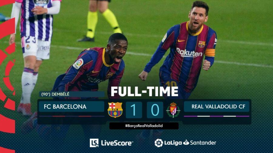 "ბარსელონა" 1-0 "ვალიადოლიდი" | ფეხბურთელთა შეფასებები