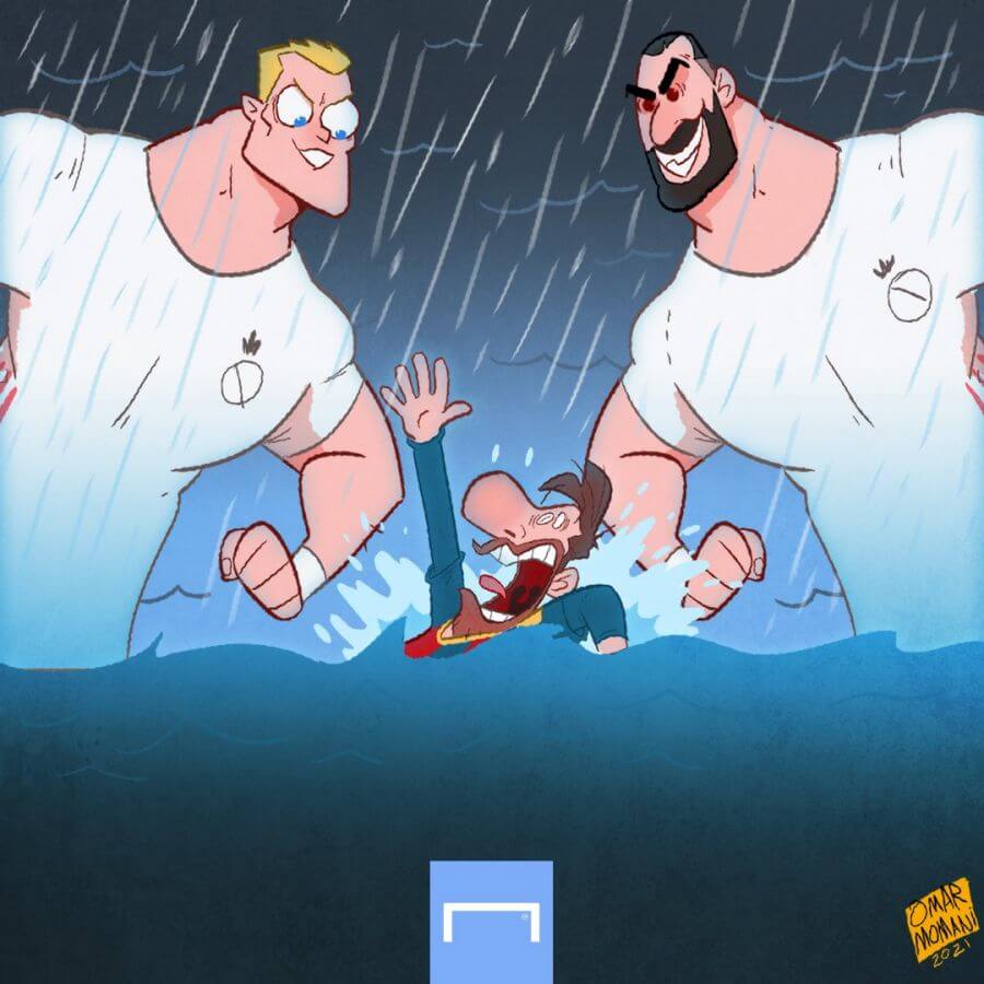 "ელ კლასიკოს" კარიკატურული მიმოხილვა