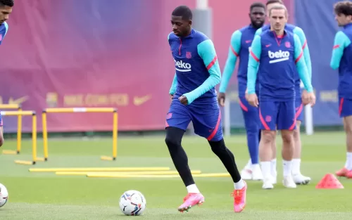 უსმან დემბელემ გუნდთან ერთად ივარჯიშა