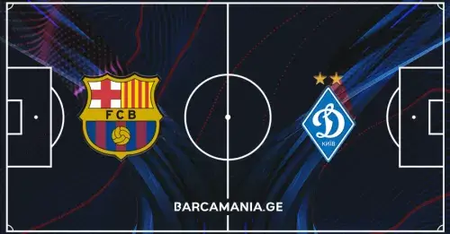ბარსელონას სასტარტო შემადგენლობა დინამოს წინააღმდეგ