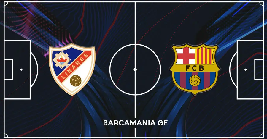 ბარსელონას სასტარტო შემადგენლობა ლინარესის წინააღმდეგ