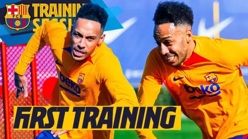 პიერ-ემერიკ ობამეიანგმა პირველი ვარჯიში ჩაატარა, შესანიშნავი გოლები გაიტანა და ახალი თანაგუნდელები გაიცნო