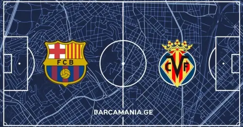 ბარსელონას სასტარტო შემადგენლობა ვილიარეალის წინააღმდეგ