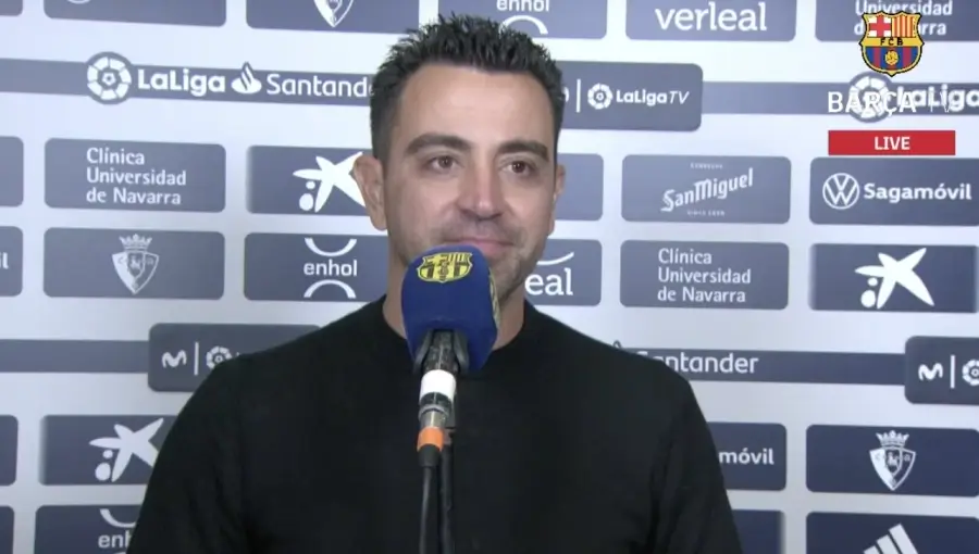 ჩავი ერნანდესი ოსასუნასთან მატჩის შემდეგ