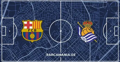 ბარსელონას სასტარტო შემადგენლობა სოსიედადის წინააღმდეგ