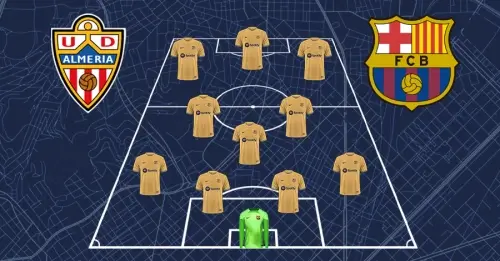 დააყენე შენი შემადგენლობა ალმერიასთან მატჩისთვის და გამოიცანი ანგარიში