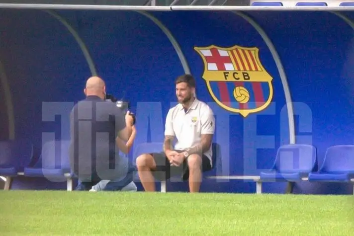 ინიგო მარტინესს ბარსელონაში ფოტოსესია ჰქონდა