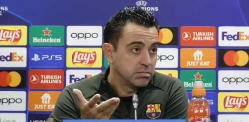 ჩავი ერნანდესი ანტვერპენთან მატჩის წინ