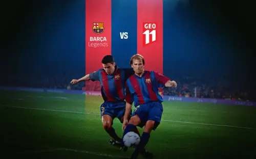 ცნობილია 2 ფეხბურთელი, რომლებიც ბარსას ლეგენდების გუნდში თბილისში ითამაშებენ